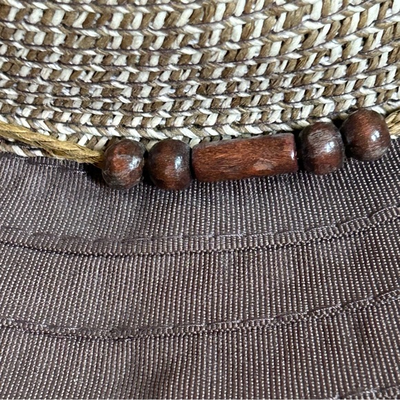 Rima Beach World Straw and Brown Grosgrain Ribbon Sunhat Designed in St.Maarten - Picture 12 of 14